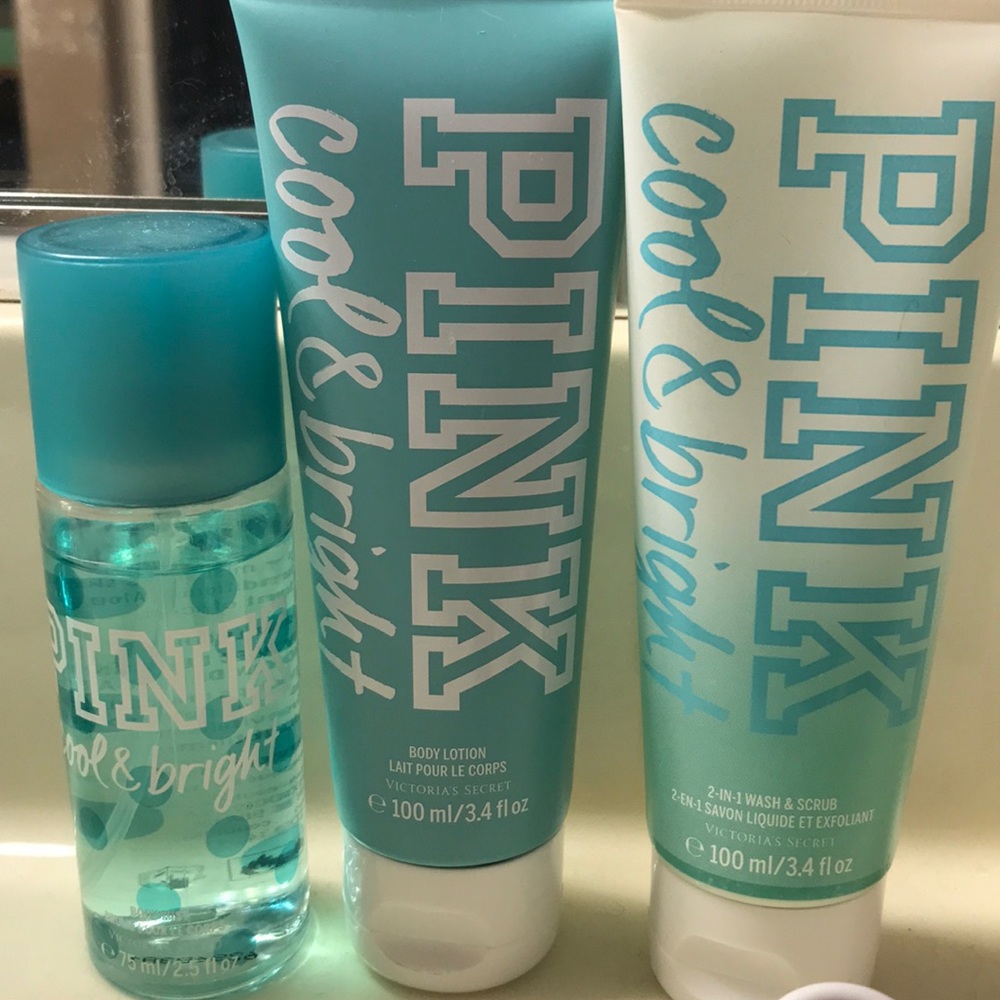 PINK BODY MIST, LOTION, AND BODY WASH